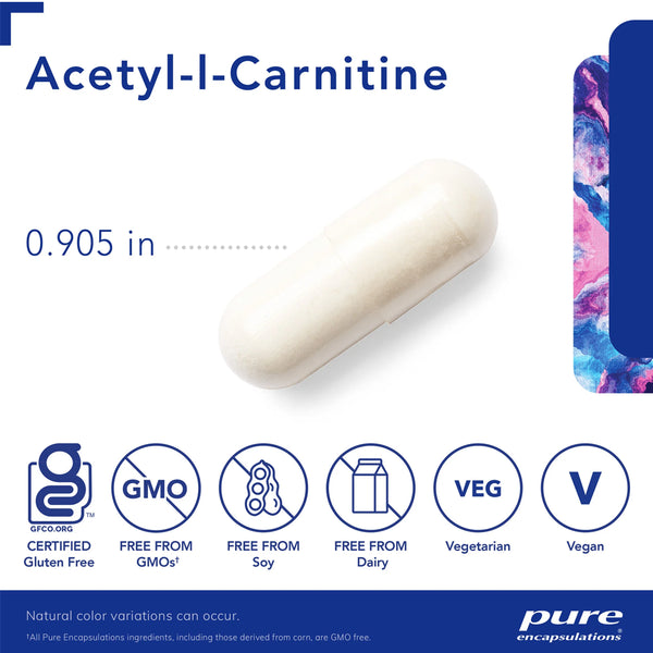 Acetyl-L-Carnitine 500 mg for brain and energy health
