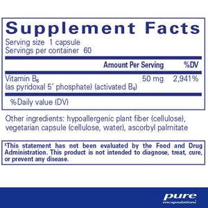 P5P50 activated B-6 Pure Encapsulations
