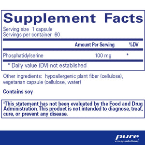 Pure Encapsulations PS Plus supplements facts