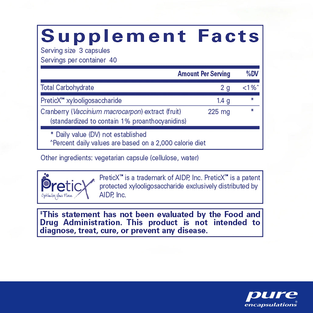 Pure Encapsulations Poly-Prebiotic supplements facts