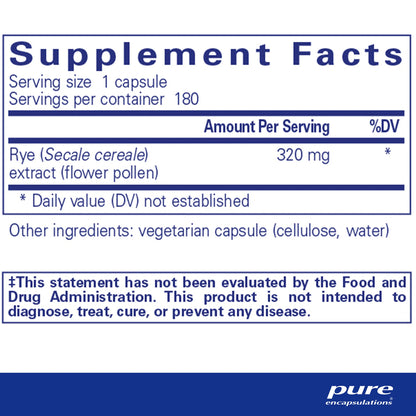 Pure Encapsulations ProstaFlo supplements facts