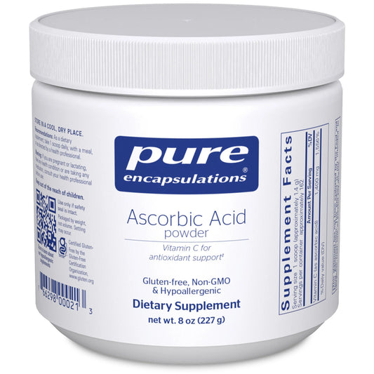 Pure Encapsulations Pure Ascorbic Acid powder bottle