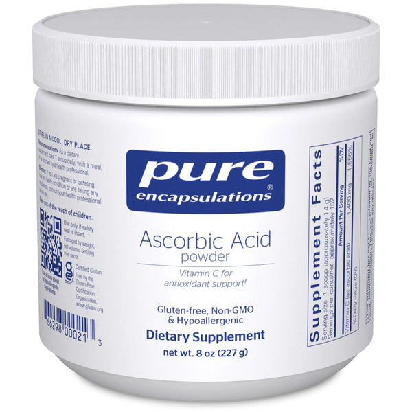 Pure Encapsulations Pure Ascorbic Acid powder bottle