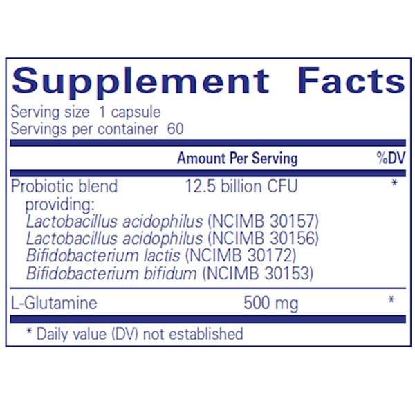 Pure Encapsulations PureBi-Ome G.I. supplements facts