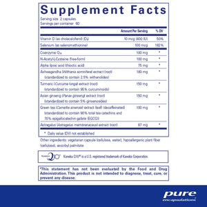 Pure Encapsulations PureCell supplements facts