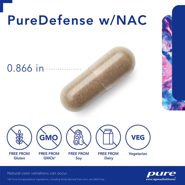 Pure Encapsulations PureDefense w/NAC travel pack supplement