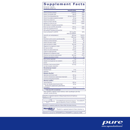 Pure Encapsulations PureLean Nutrients supplements facts