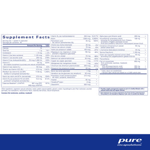 Pure Encapsulations PureLean Pure Pack supplements facts