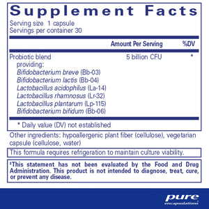 Pure Encapsulations PureProbiotic supplements facts
