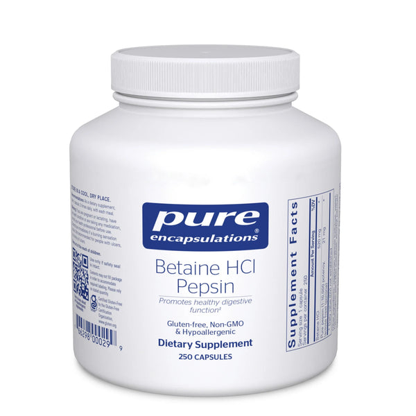 Pure Encapsulations Betaine HCL Pepsin capsules