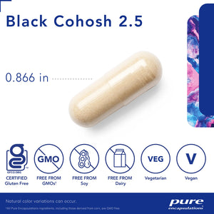 Black Cohosh 2.5 for hormonal and menopause support