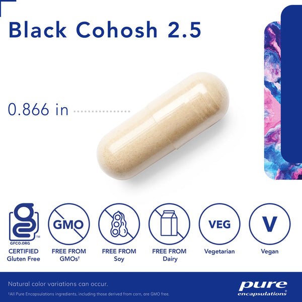Black Cohosh 2.5 for hormonal and menopause support