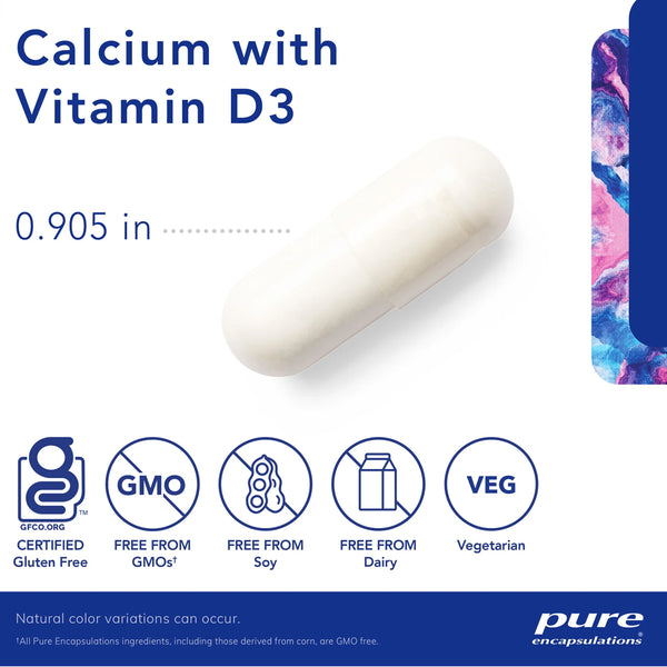Calcium with Vitamin D3 for improved bone strength and absorption