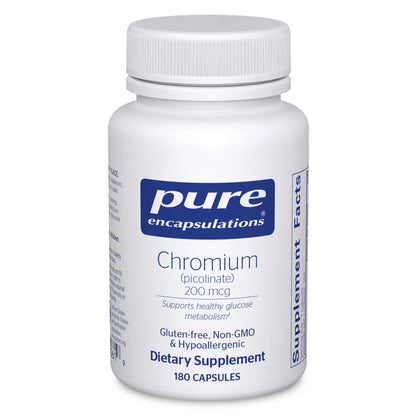 Pure Encapsulations Chromium (Picolinate) 200 mcg 180 capsules