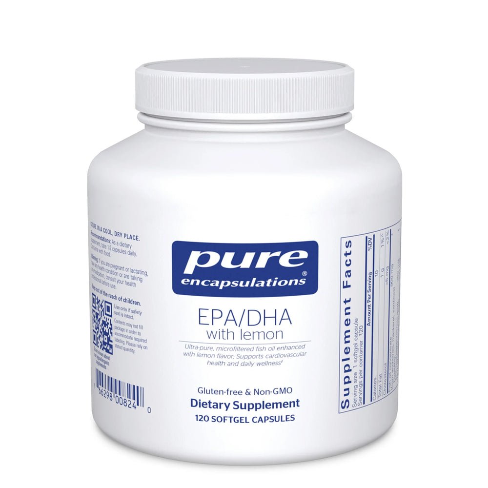 Pure Encapsulations EPA/DHA with Lemon softgels