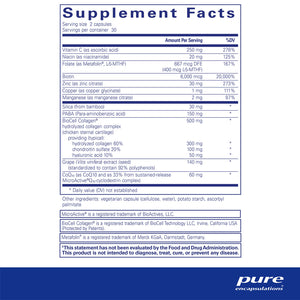 Pure Encapsulations Hair/Skin/Nails Ultra supplements facts