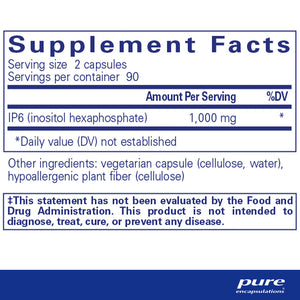 Pure Encapsulations IP6 Dietary Supplement Ingredients