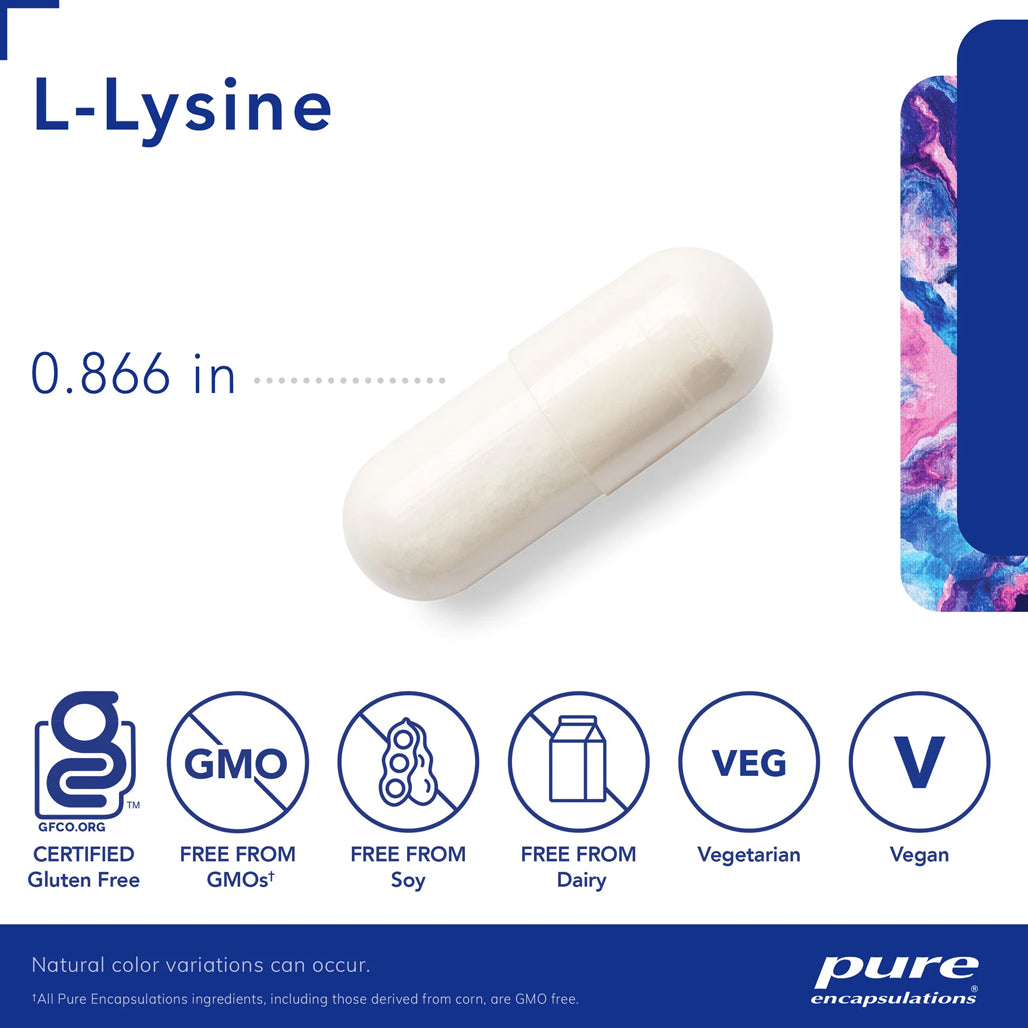 Pure Encapsulations L-Lysine for Arginine Production