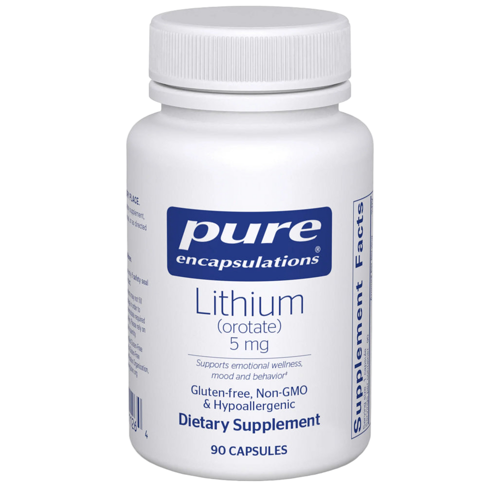 Pure Encapsulations Lithium Orotate 5 mg 90 Capsules