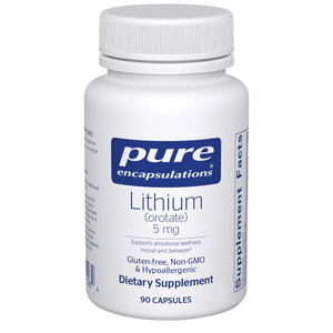 Pure Encapsulations Lithium Orotate 5 mg 90 Capsules