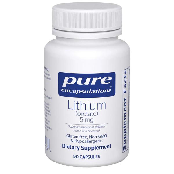 Pure Encapsulations Lithium Orotate 5 mg 90 Capsules