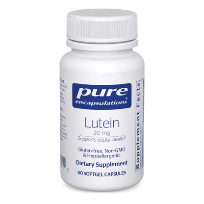 Pure Encapsulations Lutein 20 mg 60 Softgels