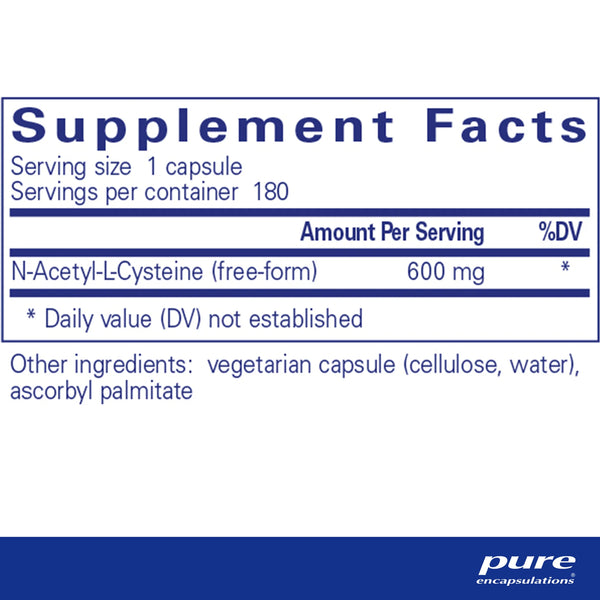 pure encapsulations nac 600 mg 180 capsules​