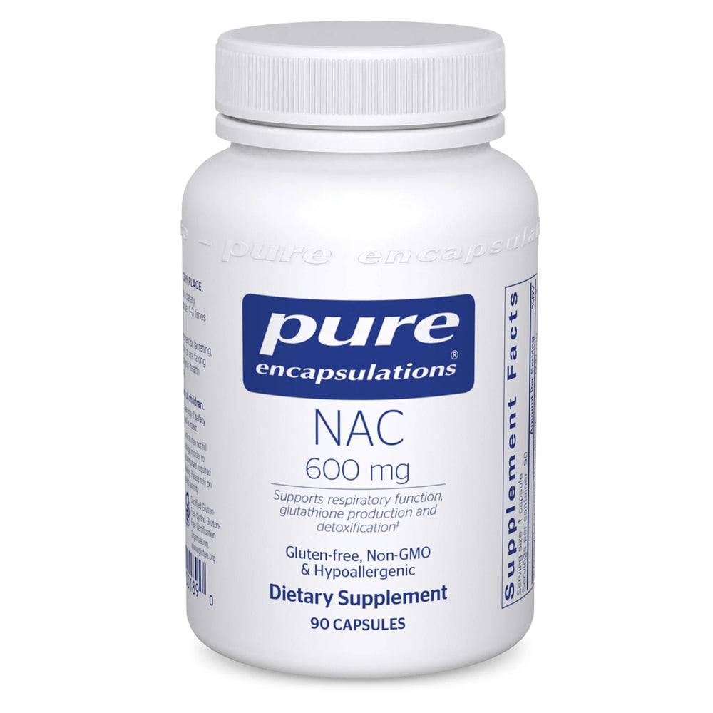 Pure Encapsulations NAC 600mg supplement 90 capsules