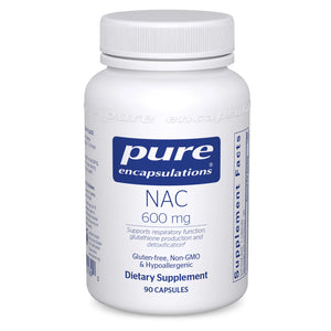 Pure Encapsulations NAC 600mg supplement 90 capsules
