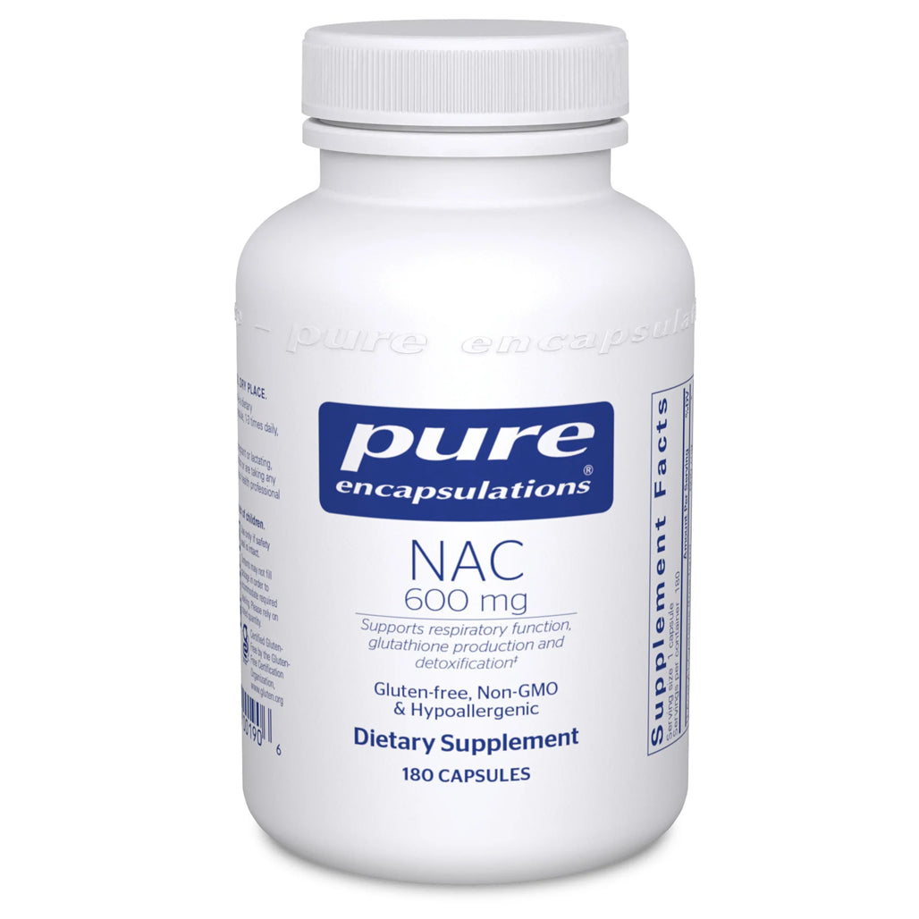Pure Encapsulations NAC 600mg supplement capsules