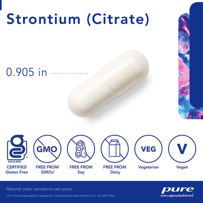 Pure Encapsulations Strontium 227 mg supplement