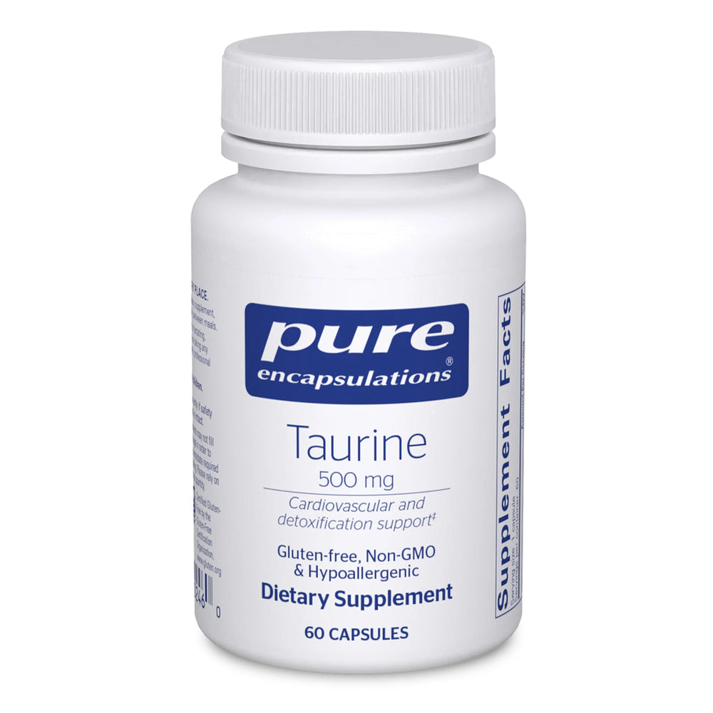Pure Encapsulations Taurine 500mg 60 Capsules