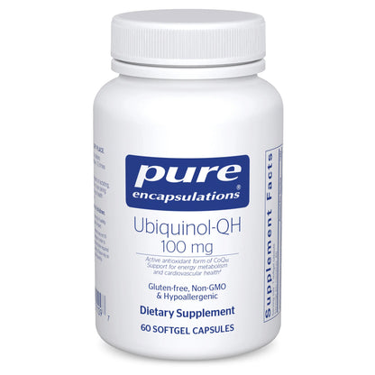 Pure Encapsulations Ubiquinol-QH 100 mg bottle