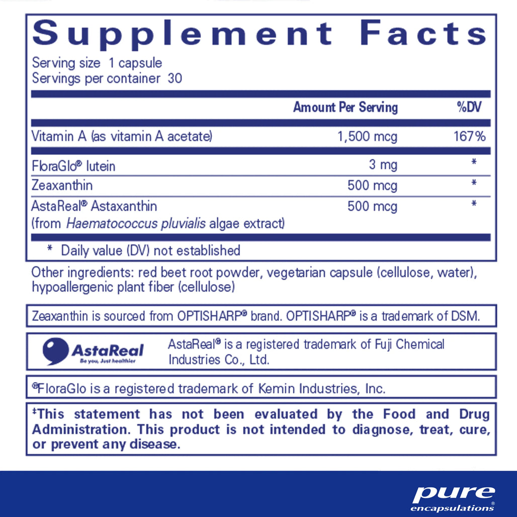 Vitamin A + Carotenoids Pure Encapsulations