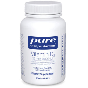Pure Encapsulations Vitamin D3 1000 IU 250 Capsules