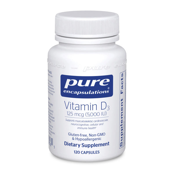 Pure Encapsulations Vitamin D3 5000 IU 120 Capsules