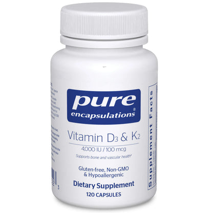 Pure Encapsulations Vitamin D3 & K2 bottle