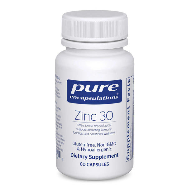 Pure Encapsulations Zinc 30 mg 60 Capsules