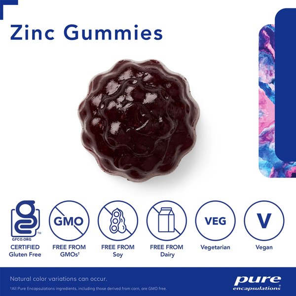 Pure Encapsulations Zinc gummies supplement
