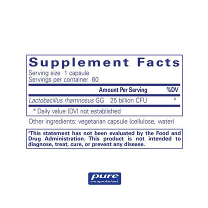 Pure Encapsulations Pure GG 25B supplements facts