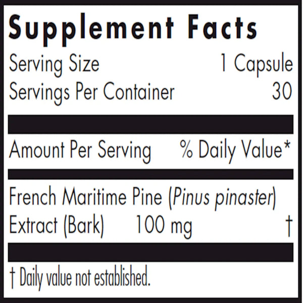 Pycnogenol 100 by Nutricology