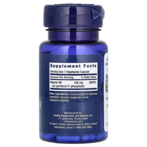 Pyridoxal 5 Phosphate 100mg by Life Extension at Nutriessential.com