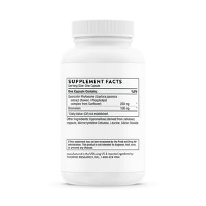 Thorne Quercetin Complex 60 Vegcaps supplement facts