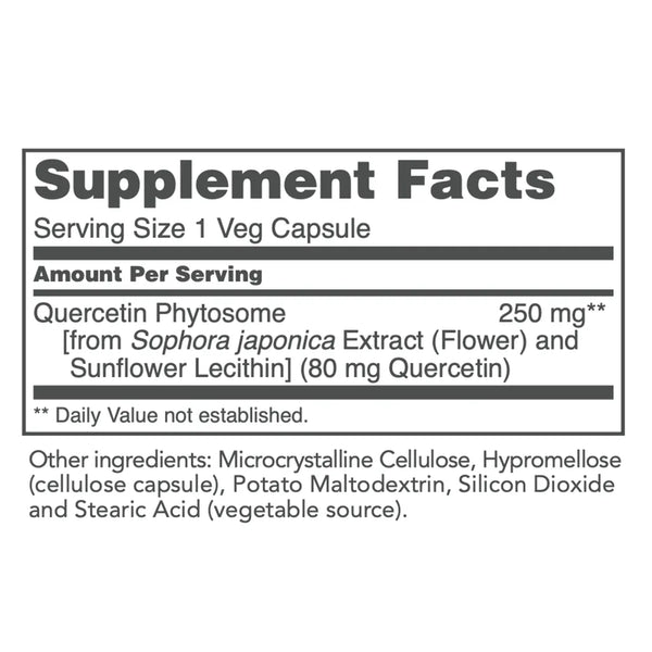 Quercetin Phospholipid 250mg 90 caps Protocol for life balance