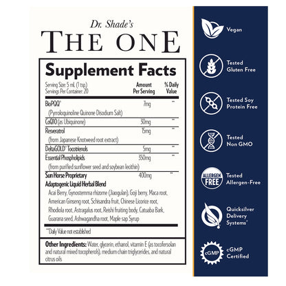 QuickSilver Scientific The One - Supplement to provide optimal energy and supports mitochondria