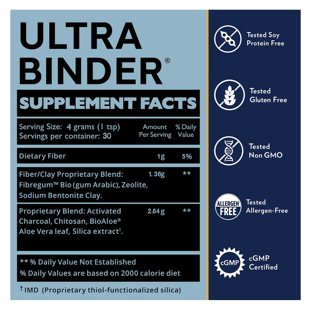 Ultra Binder, Universal Toxin Binder 30 servings QuickSilver Scientific
