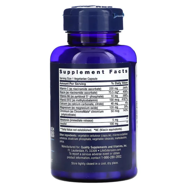 Quiet Sleep Melatonin by Life Extension at Nutriessential.com