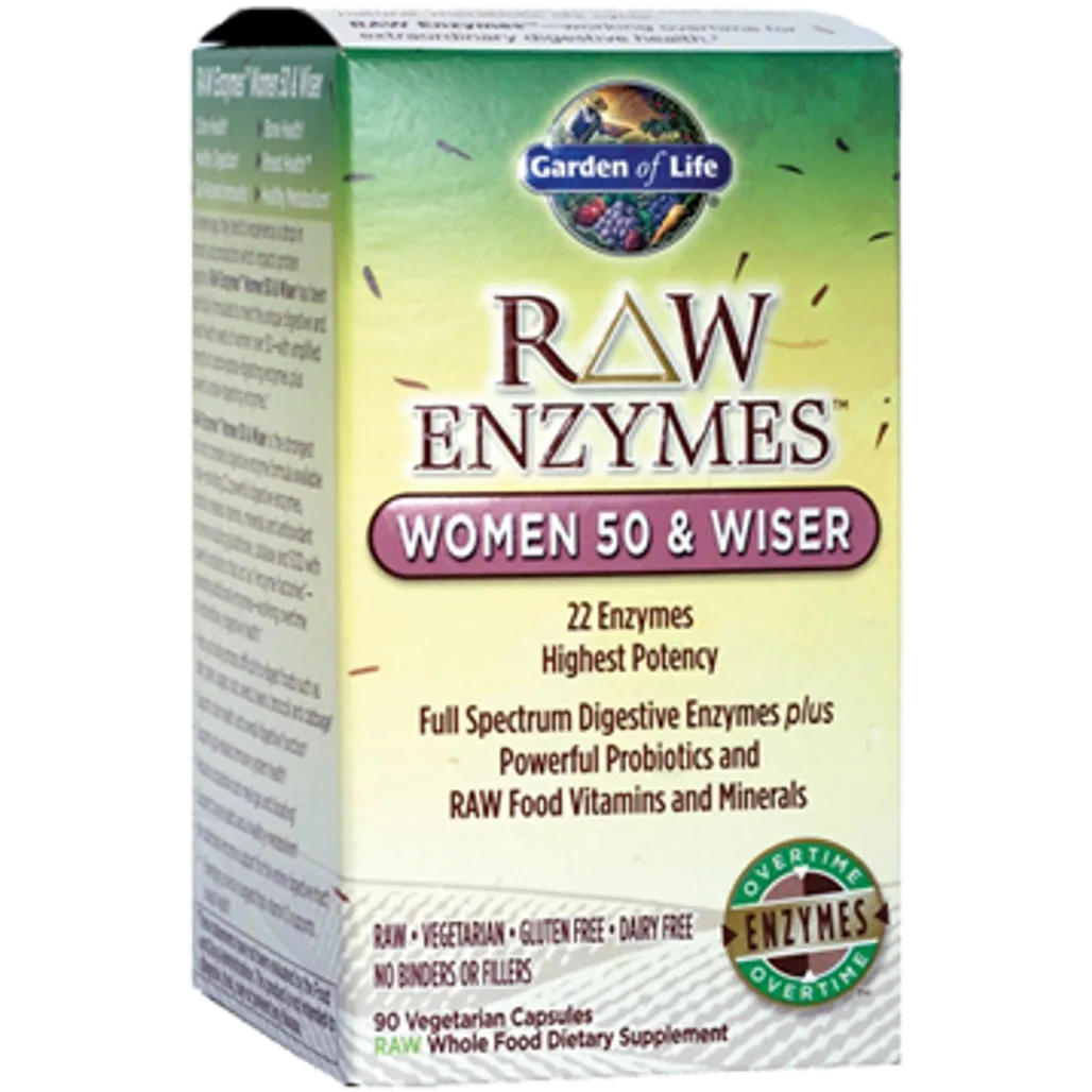 RAW Enzymes Women 50 & Wiser Garden of life