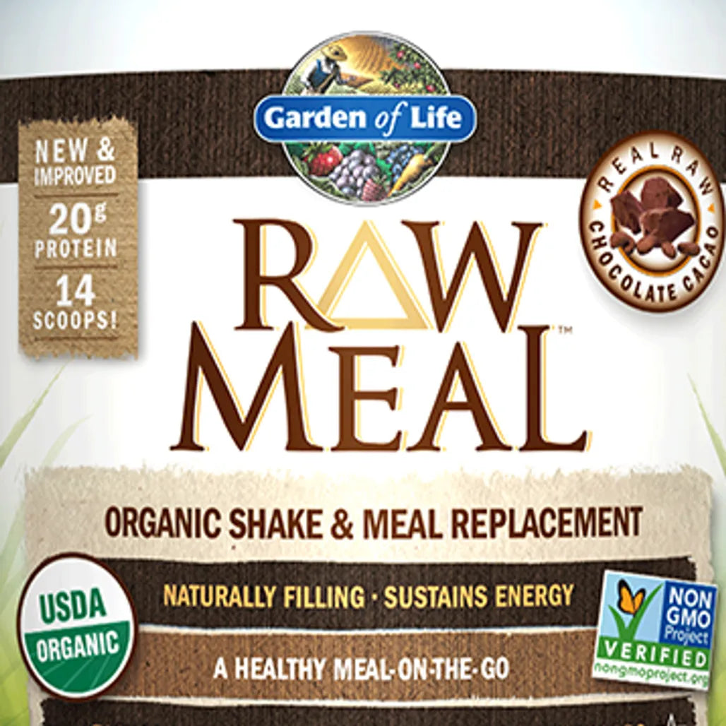 RAW Organic Meal Chocolate 17.9 oz Garden of life