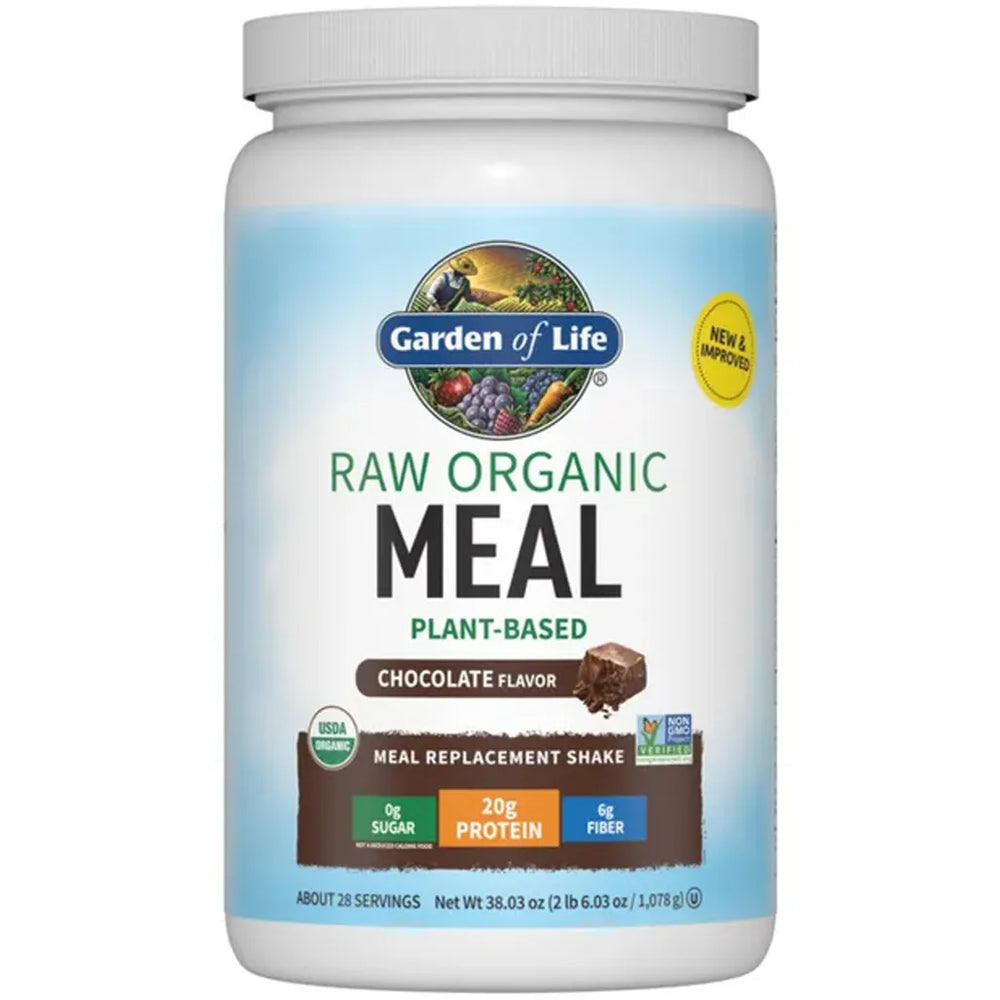 RAW Organic Meal Chocolate 28 servings Garden of life